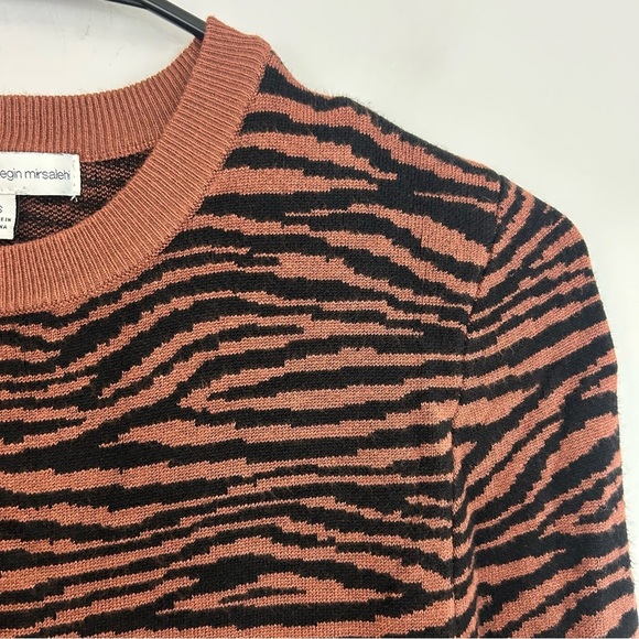 Express Negin Mirsalehi Anima Brown/Black Long Sleeve Sweater Midi Dress Small - Picture 6 of 12